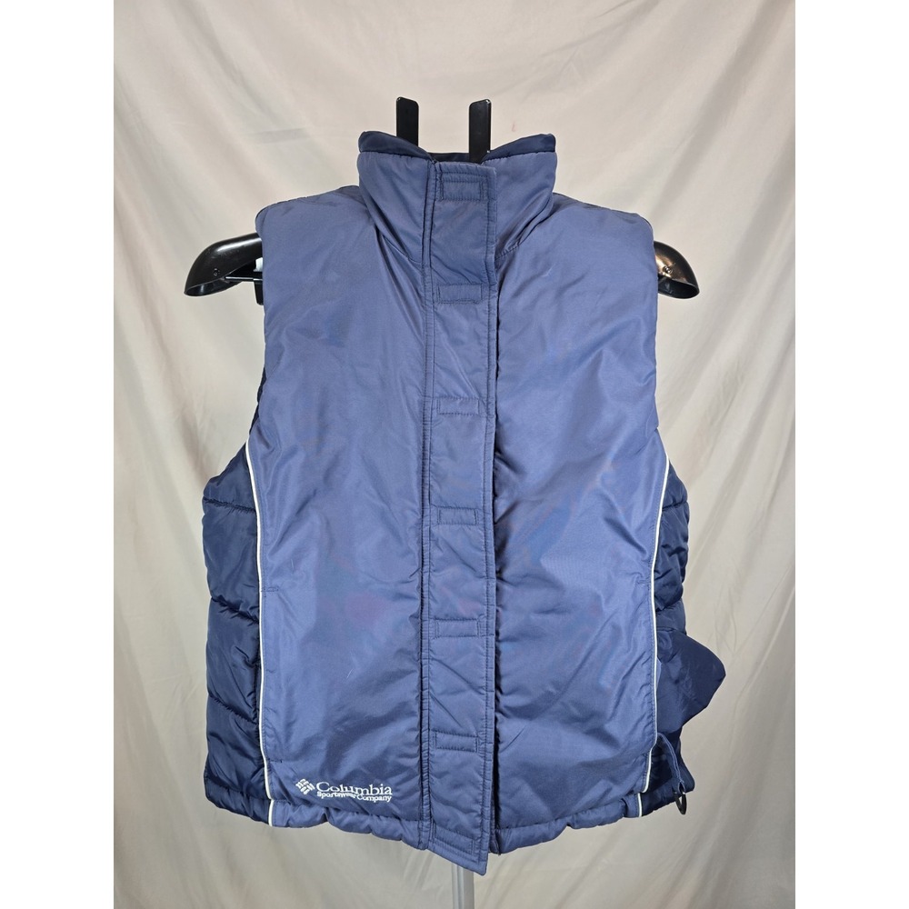 Vintage Columbia Vest Mens Size Small S Blue Rare